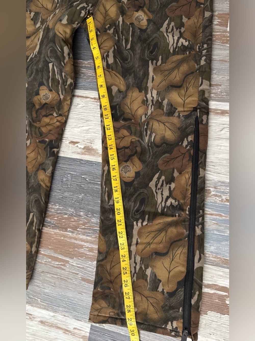 Vintage Mossy Oak Camo Overalls Mens M Fall Foilage Insulated Hunting Bibs USA - Picture 6 of 12